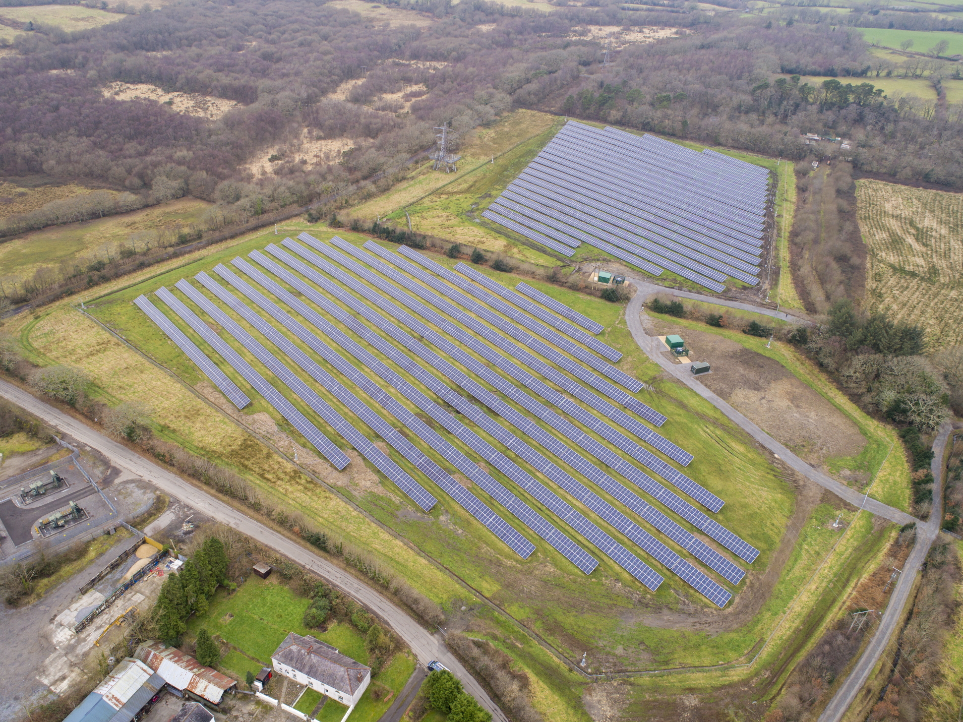 Swansea Bay Solar Farm Both Fields Complete