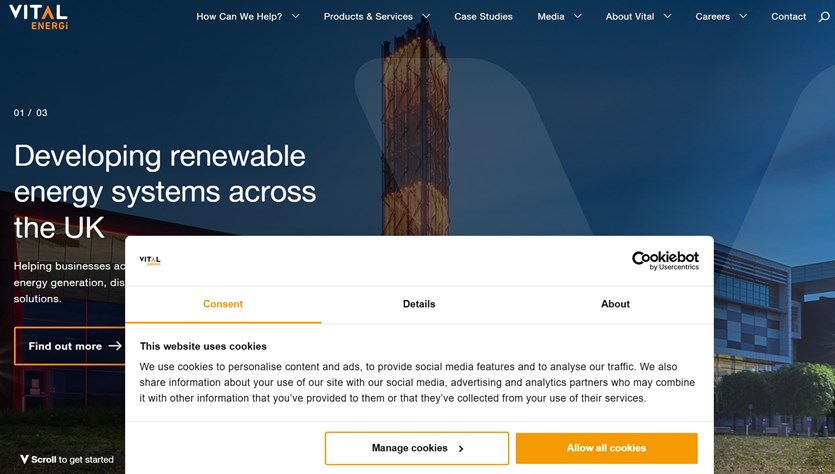 Cookiebot Window With Background